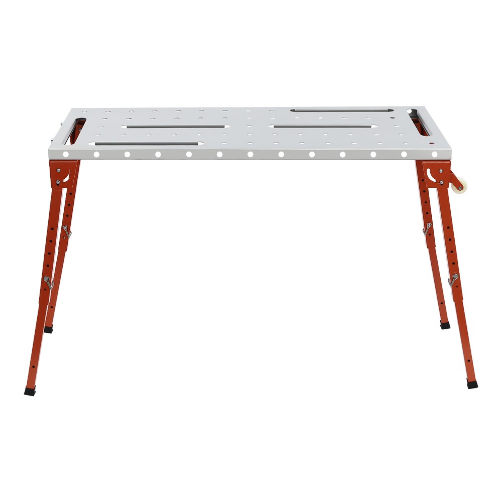 Steel Portable Welding Table Silver Folding Welding Workbench Table Work Bench