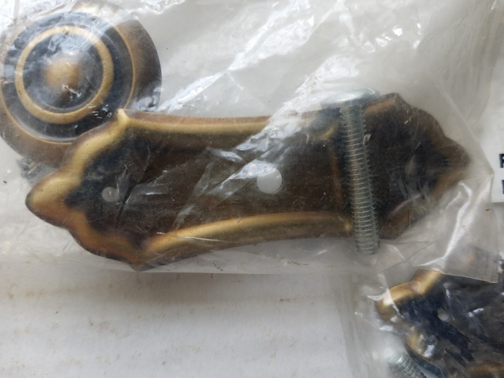 3 CABINET or drawer Hardware BRASS handle