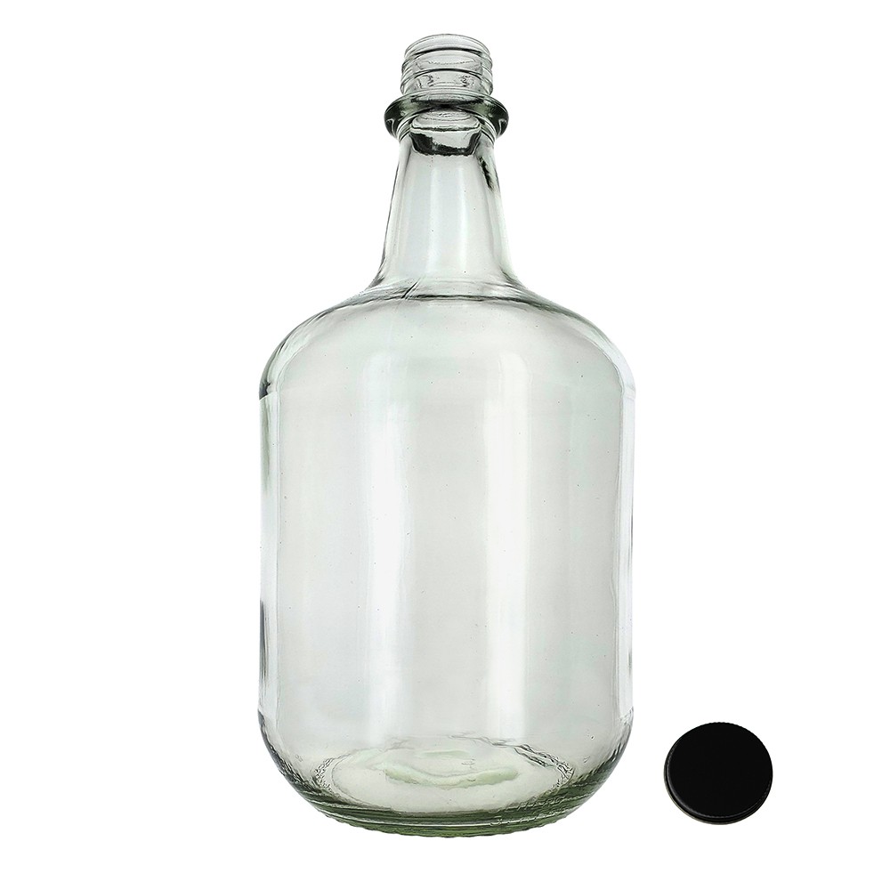 3L Jug Flint - Single Bottle with Black Metal Cap