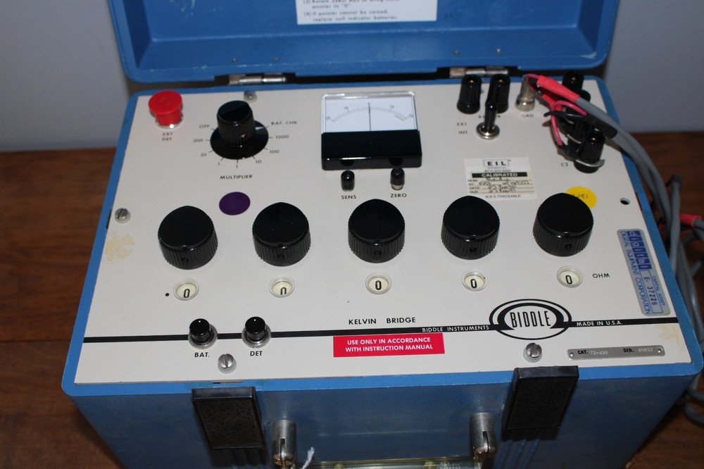 Biddle Instruments 72-439 Direct Circuit Kelvin Bridge (UNTESTED)
