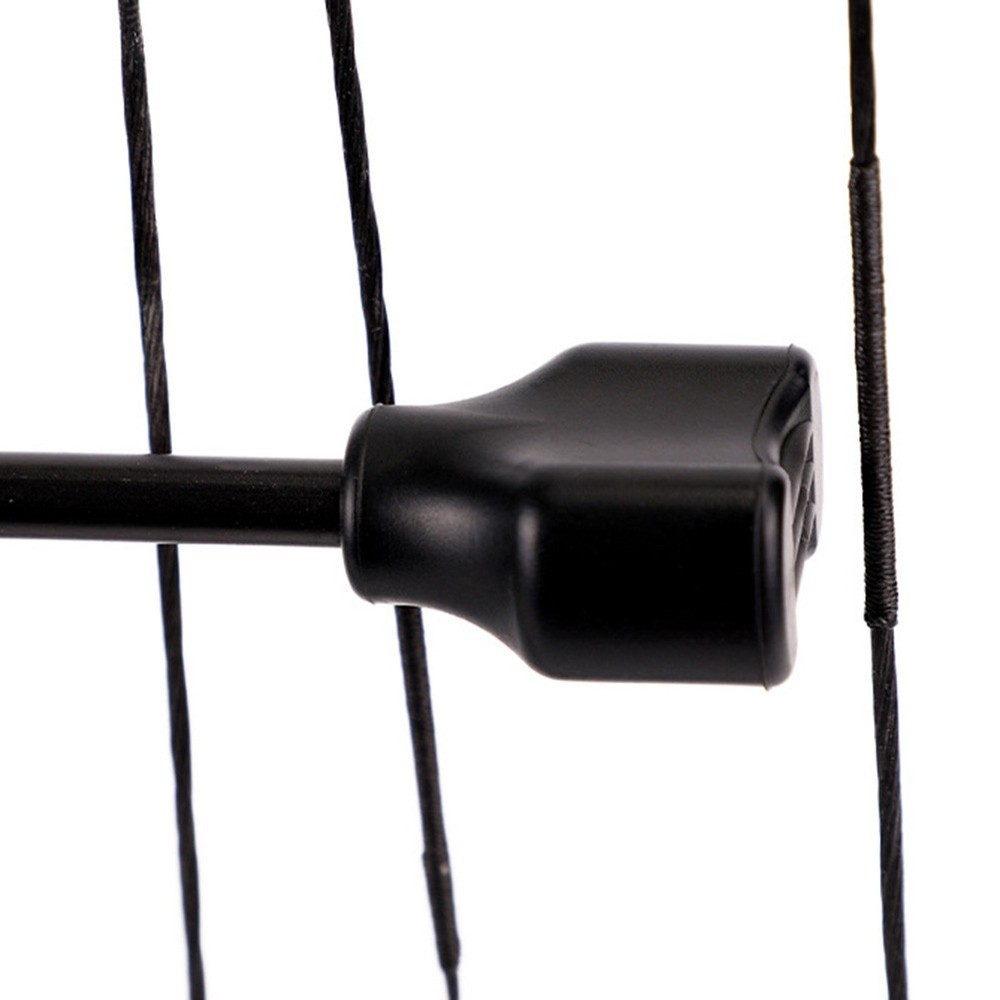 Effective bowstring rebound prevention with rubber stop string shock absorber