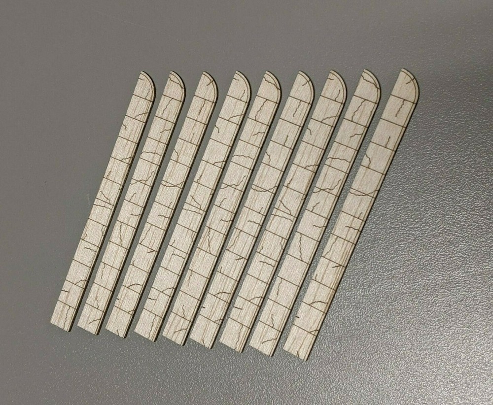 N Scale Laser Cut Sidewalk Old Pattern - 440 Scale Feet Layout Scenery