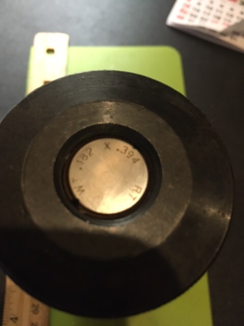 1 1/2 Strippit .182x.394 rectangular punch assembly