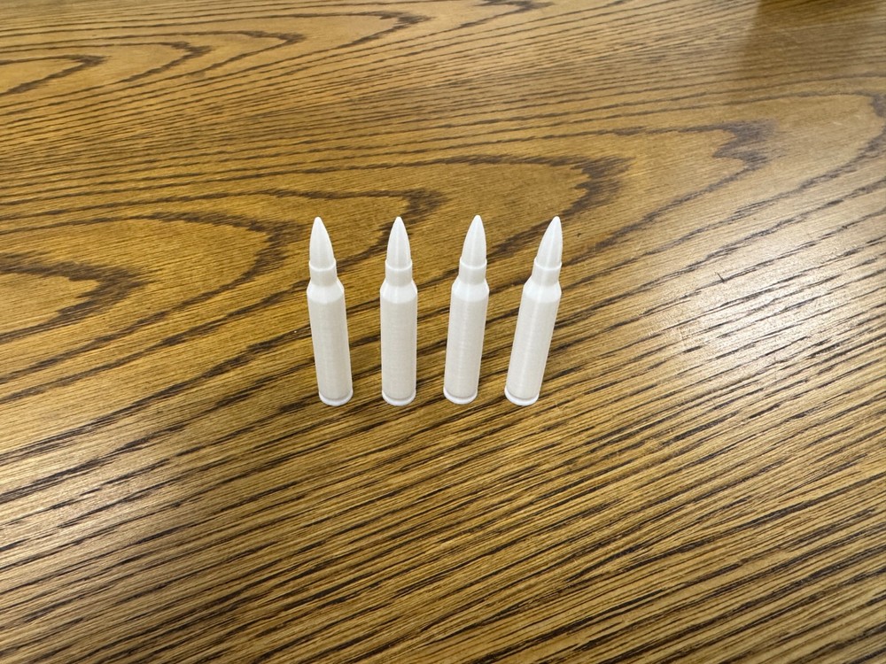 5.56 Snap Cap/Dummy Rounds 3D printed (4 Pack)