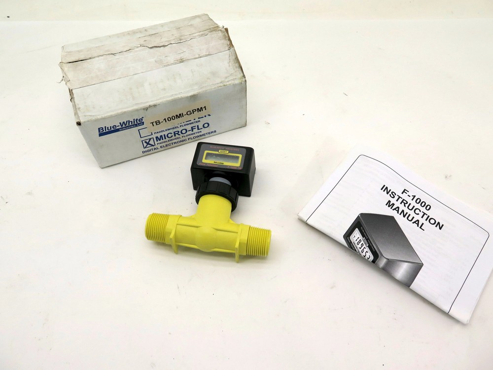 Blue-White F-1000-TB Flow Totalizer 1 NPT