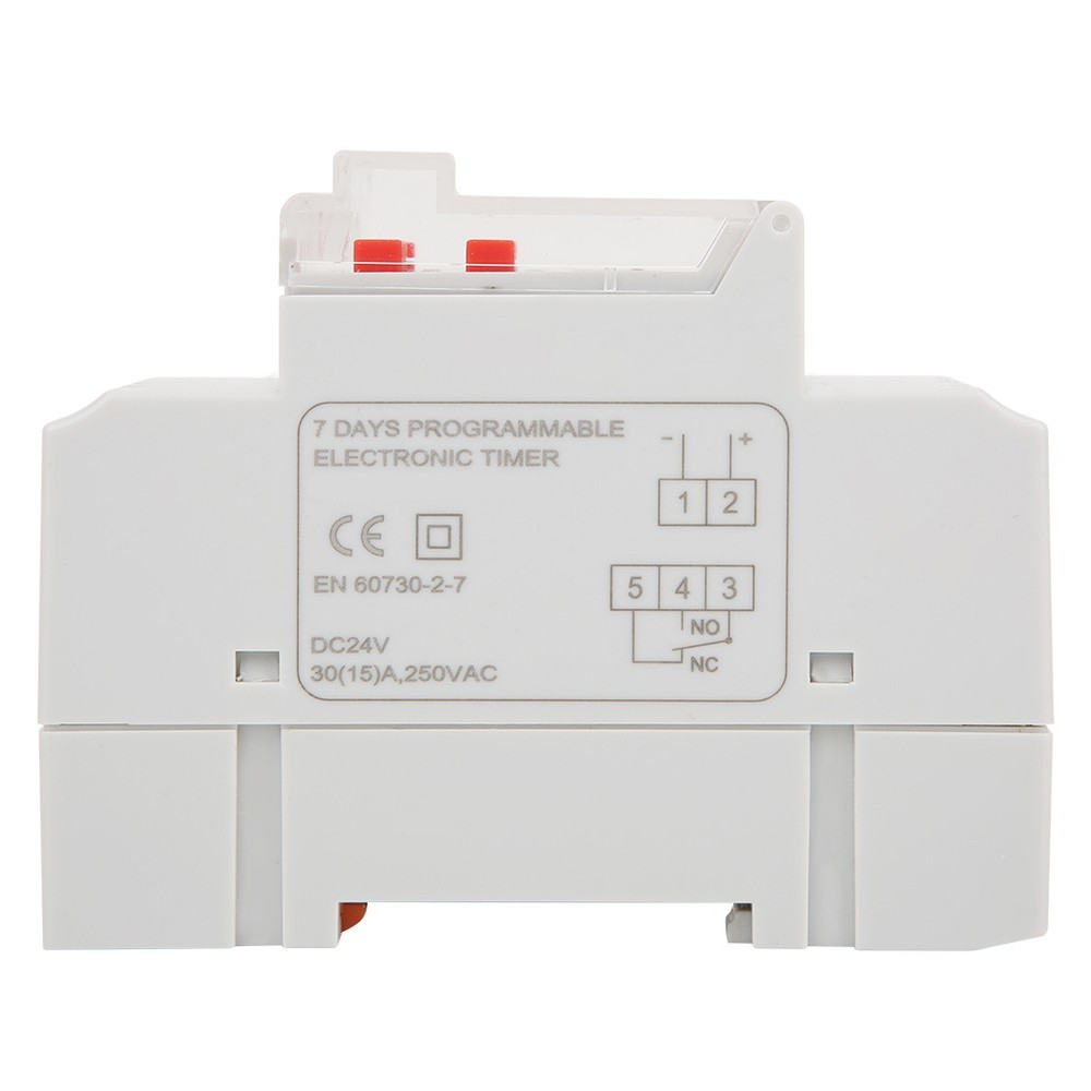 DC24V 30A Weekly 12/24hrs Timer Switch On Off Control Programmable Time Relay