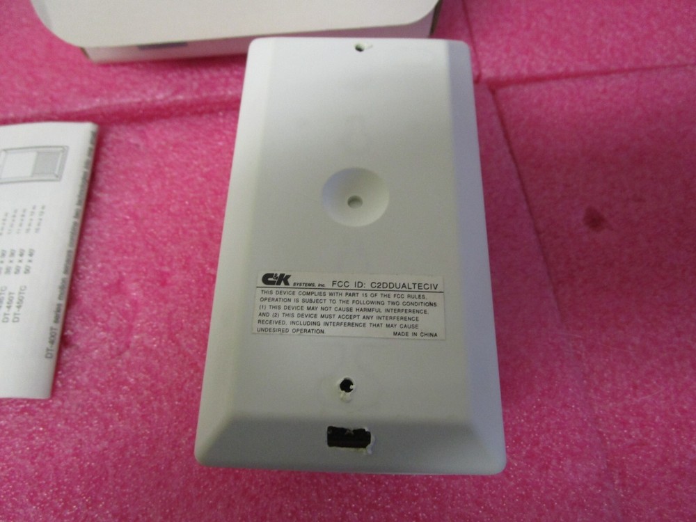 C & K Dual Tec Motion sensor DT-435TC