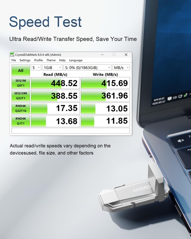 Dual Interface USB C Flash Drive High Speed Storage