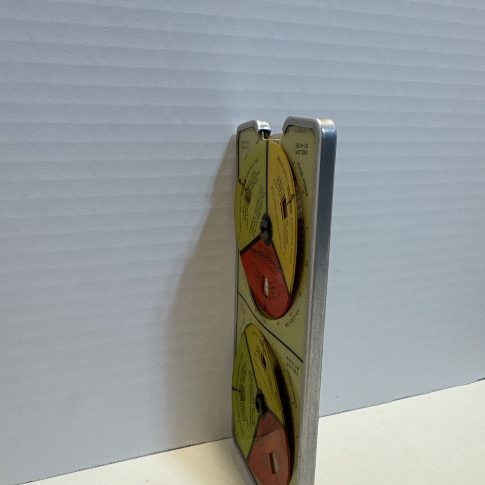 1931 Square D Motor Data Wire Calculator Diamond Electrical Mfg