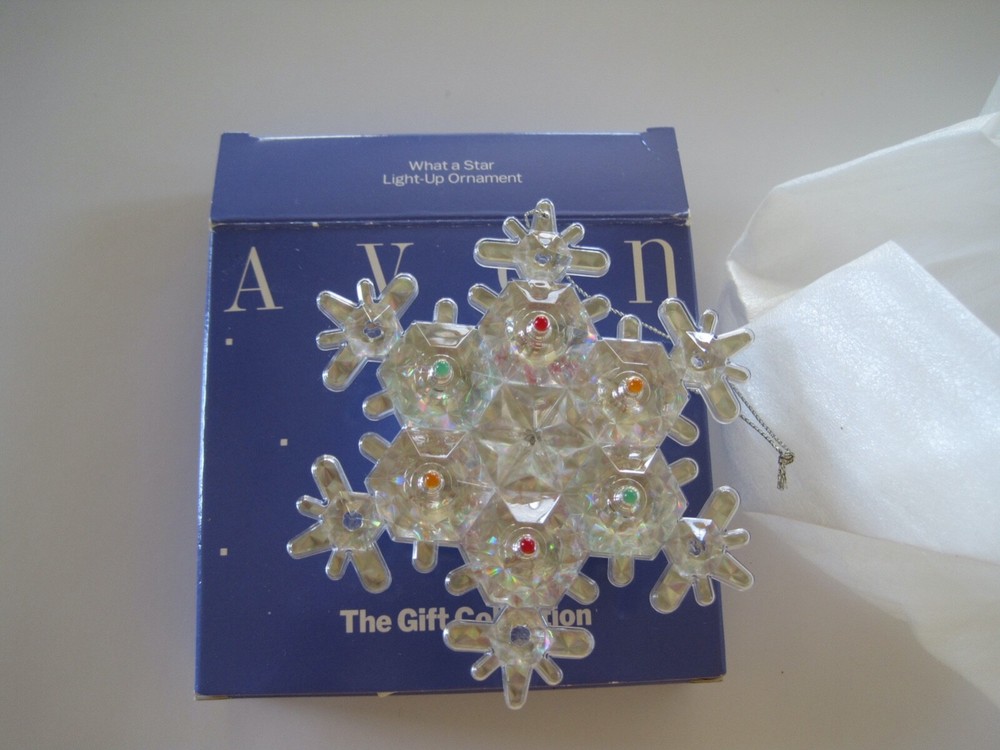 Avon What A Star Light Up Ornament Gift Collection