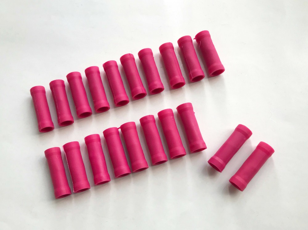 20pcs Quality 8 AWG Vinyl Butt Connector Terminals for Car Audio Installation