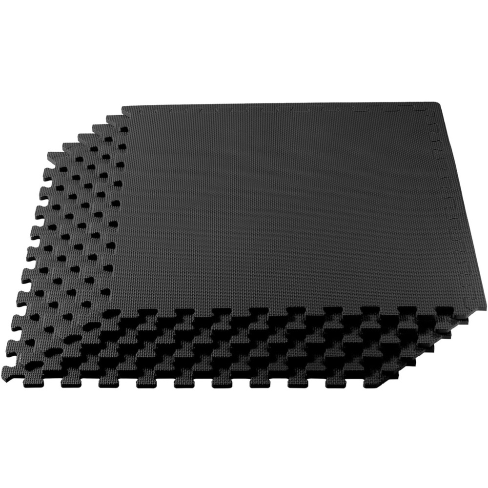 3/8" Thick Multipurpose EVA Foam Exercise Floor Mat, Interlocking Tiles, Anti...