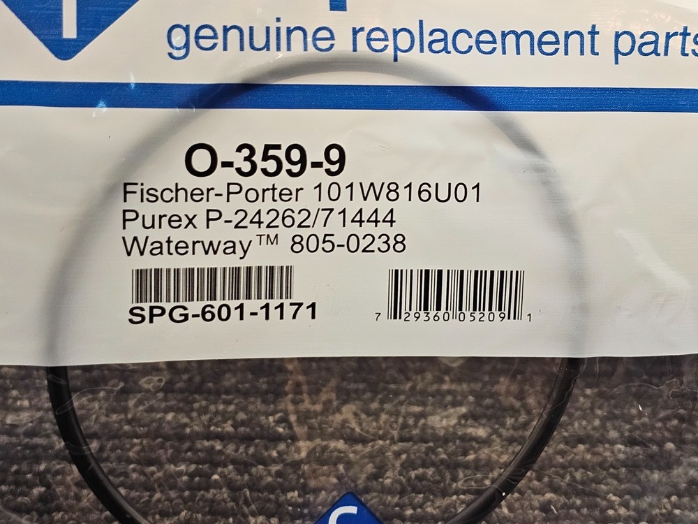 (QTY 4) SUPER-PRO O-359-9 DIFFUSER O-RING SPG-601-1171