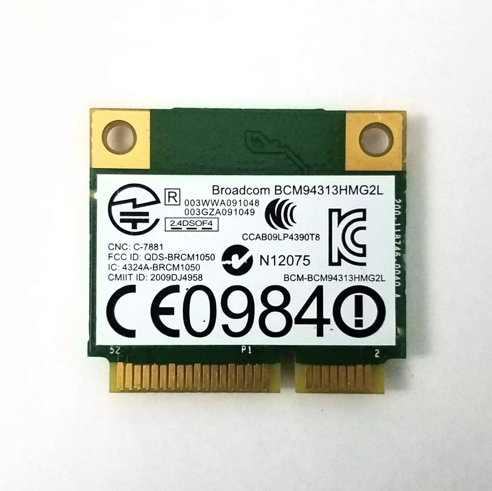 Broadcom Half Mini PCI-E Bluetooth Wireless WLAN Wifi Card- BCM94313HMG2L