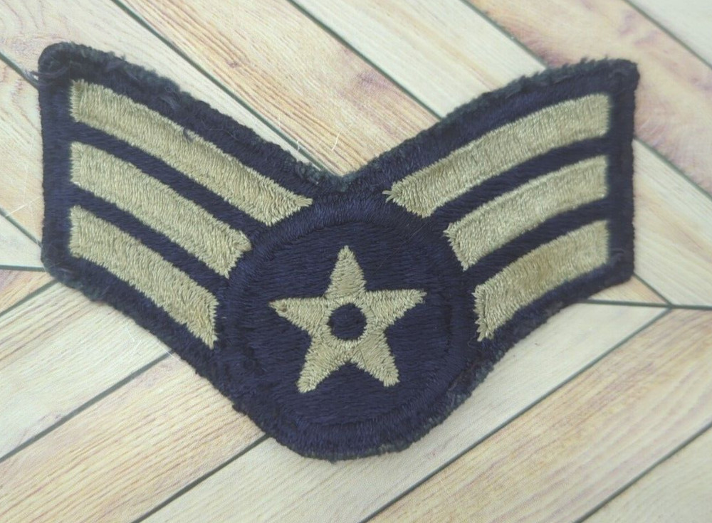 Vintage Sew On Patch US Air Force Sergeant