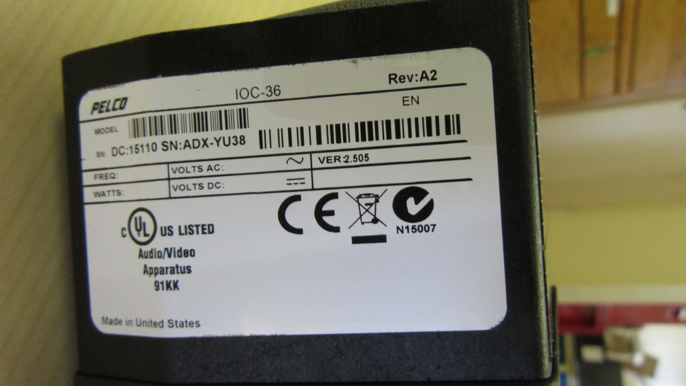 PELCO IOC-36 PRESSURIZED CAMERA MODULE