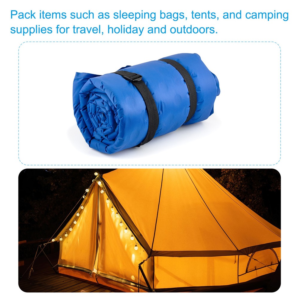 2pcs Utility Strap with Buckle 1"x20" Polyester Quick Release Belt Orange