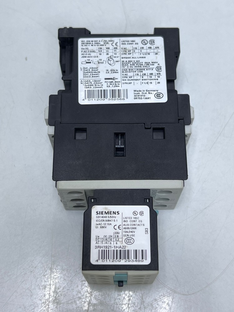 Siemens 3RT1026-1BF44 Contactor