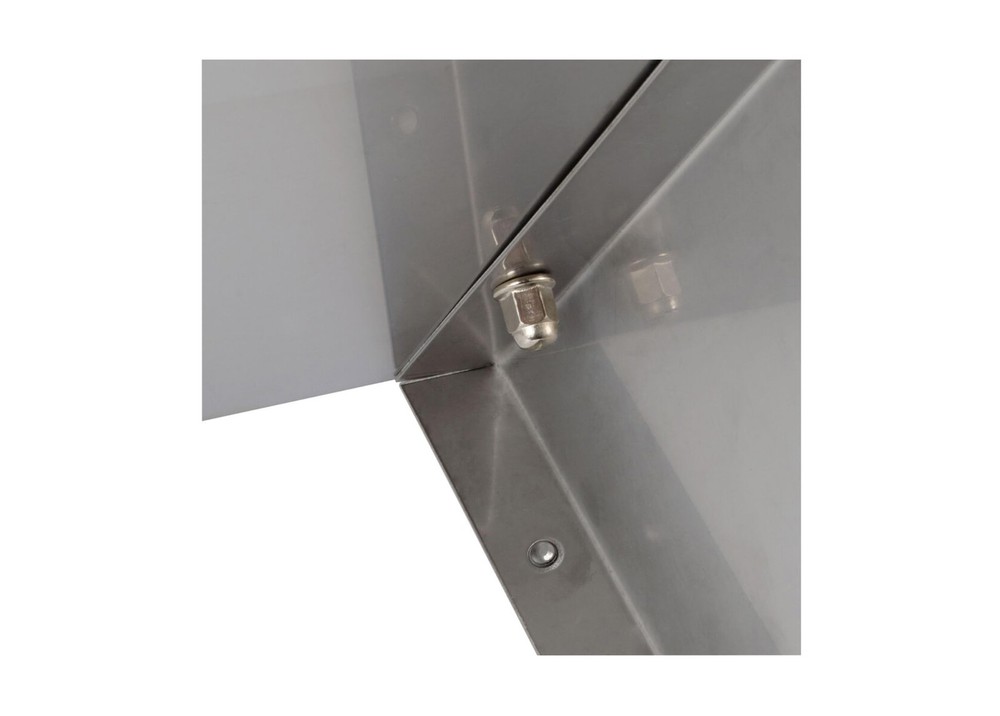 12" x 96" Wall Mount Shelf, Premium Stainless Steel Solid Wall Shelf - Durabl...