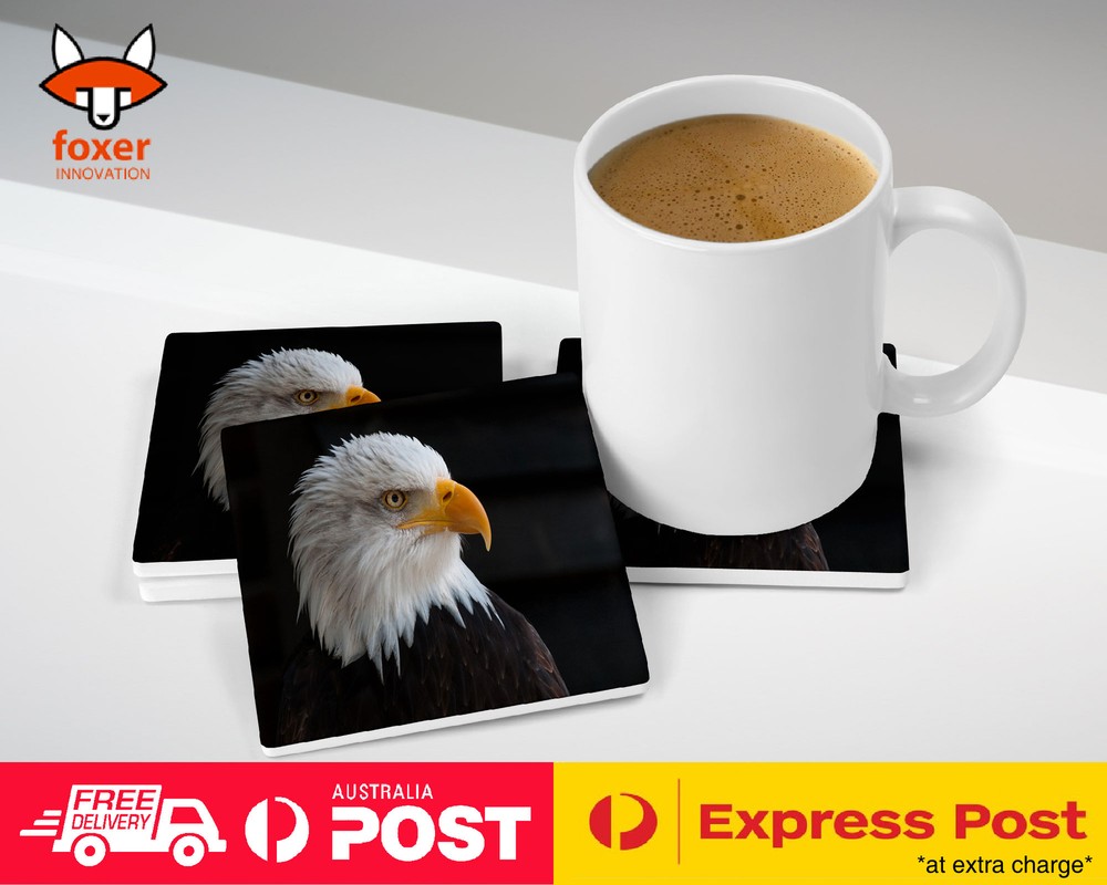 COASTER COFFEE DRINKING MAT|COOL BROWN HAWK EAGLE BIRD #17