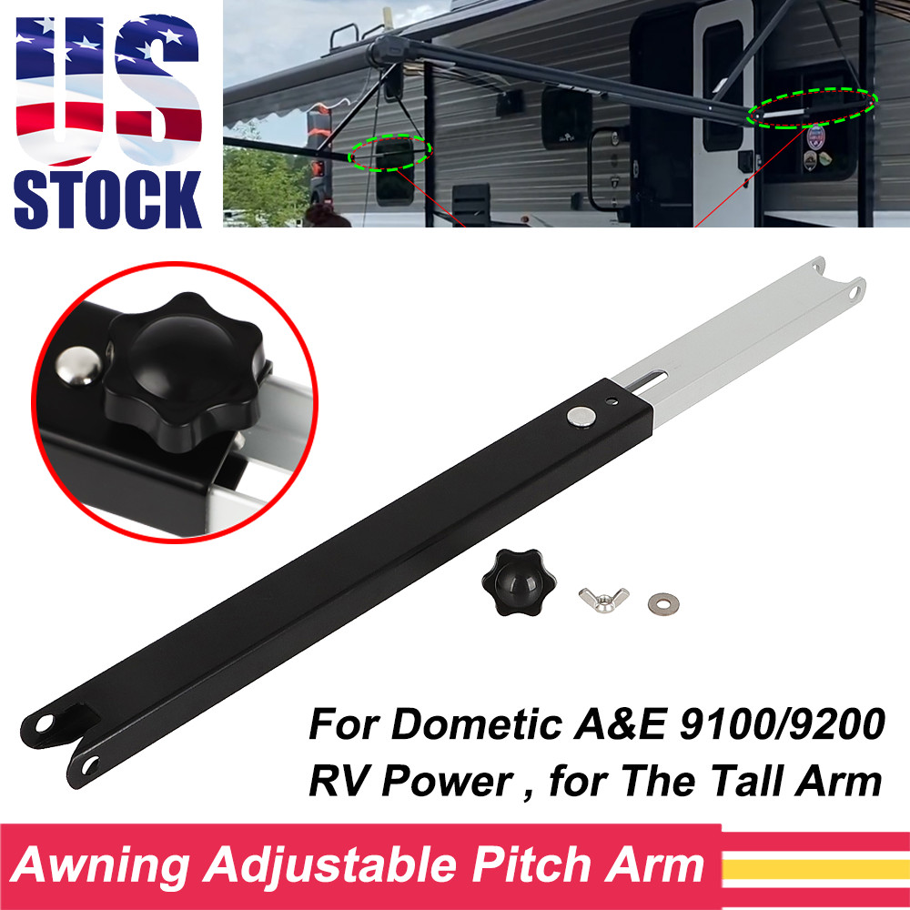 For Dometic 9100 9200 Power Patio RV Awning Arm Adjustable Pitch Arm Replacement
