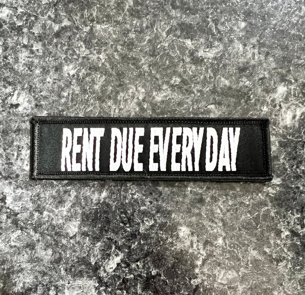 1 Goal Gear - RENT DUE EVERYDAY Patch.