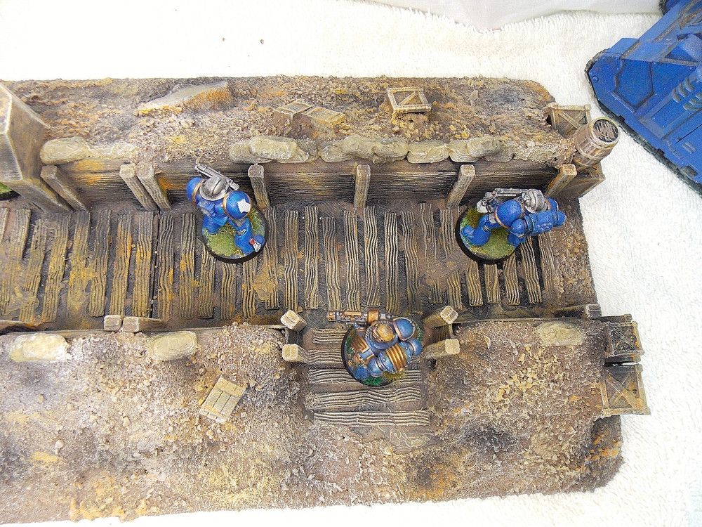 WARGAMING TERRAIN PAINTED ADVANCE ORDERS,TRENCH SYSTEM