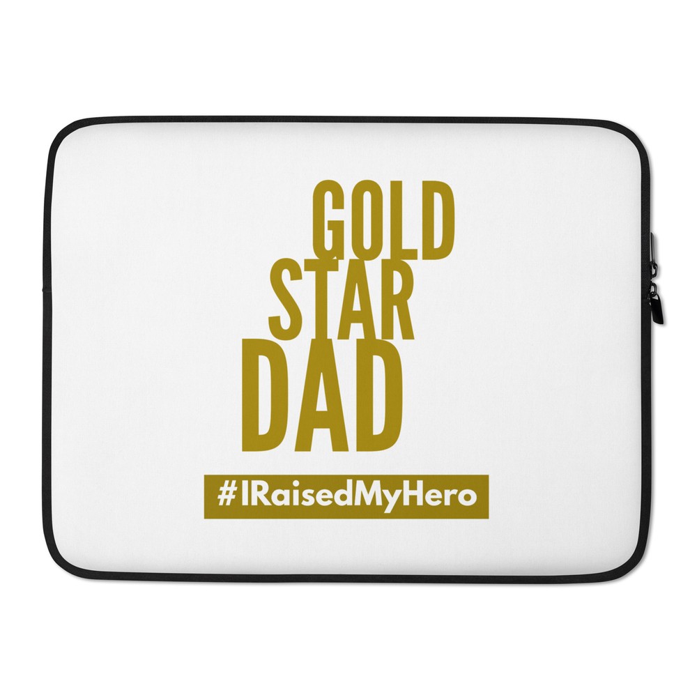 Gold Star Dad Laptop Sleeve