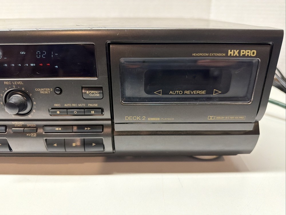Technics RS-TR373 Dual Cassette Deck Auto Reverse Deck 2 Works, Deck 1 Doesn’t