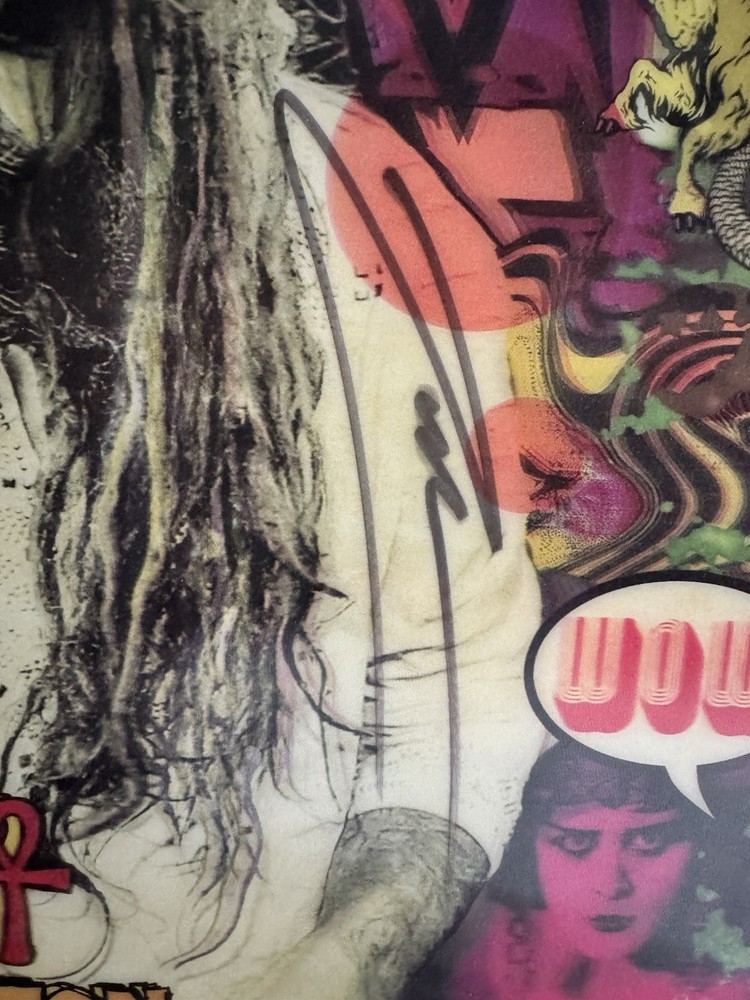 Rob Zombie Electric Warlock Acid Witch Autographed Original Record Insert COA