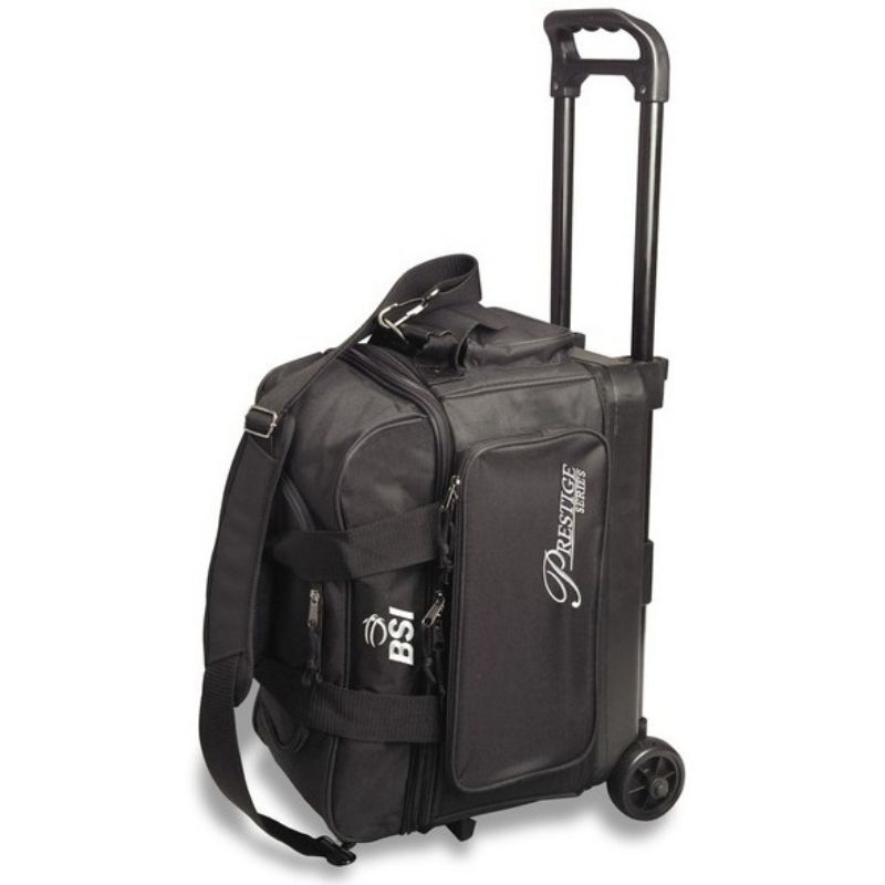 BSI Prestige Black 2 Ball Roller Bowling Bag