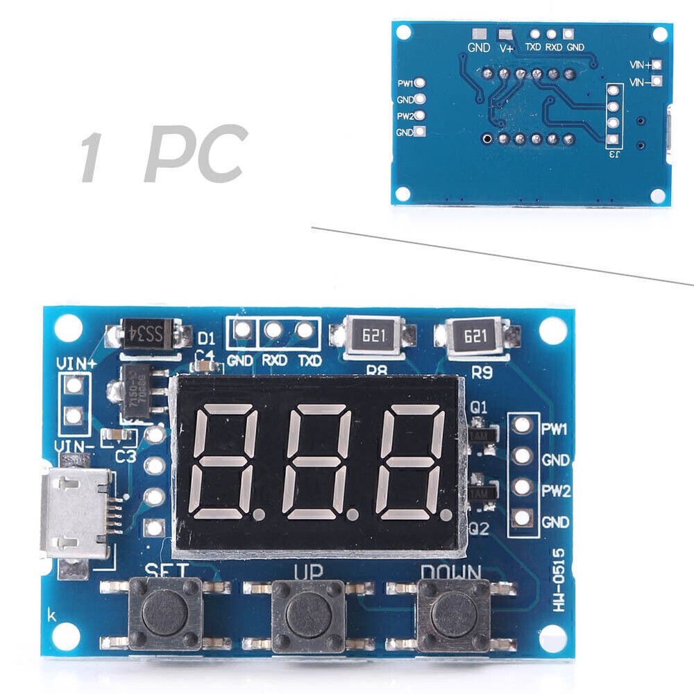Adjustable PWM Pulse Frequency Duty Cycle Square Wave Signal Generator Module t5
