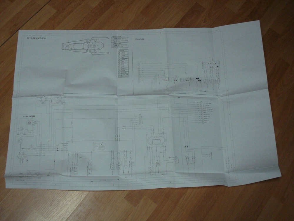 2012 Ski-doo Rev-XP 600 Wiring Diagram