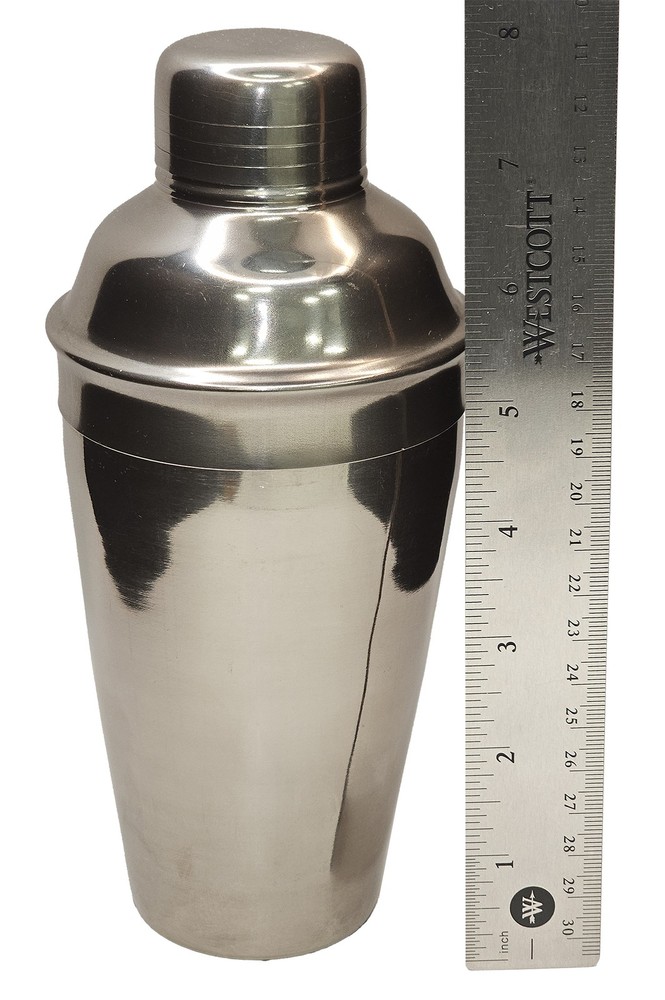 Home Brew Ohio Stainless Steel Cocktail Shaker 500ml and Jigger 1/2oz X 2oz