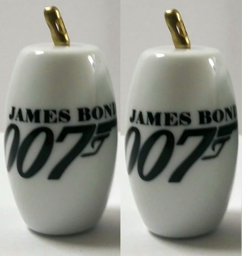 A Charming Set of 2 James Bond 007 Ceiling Light/ Fan Pulls