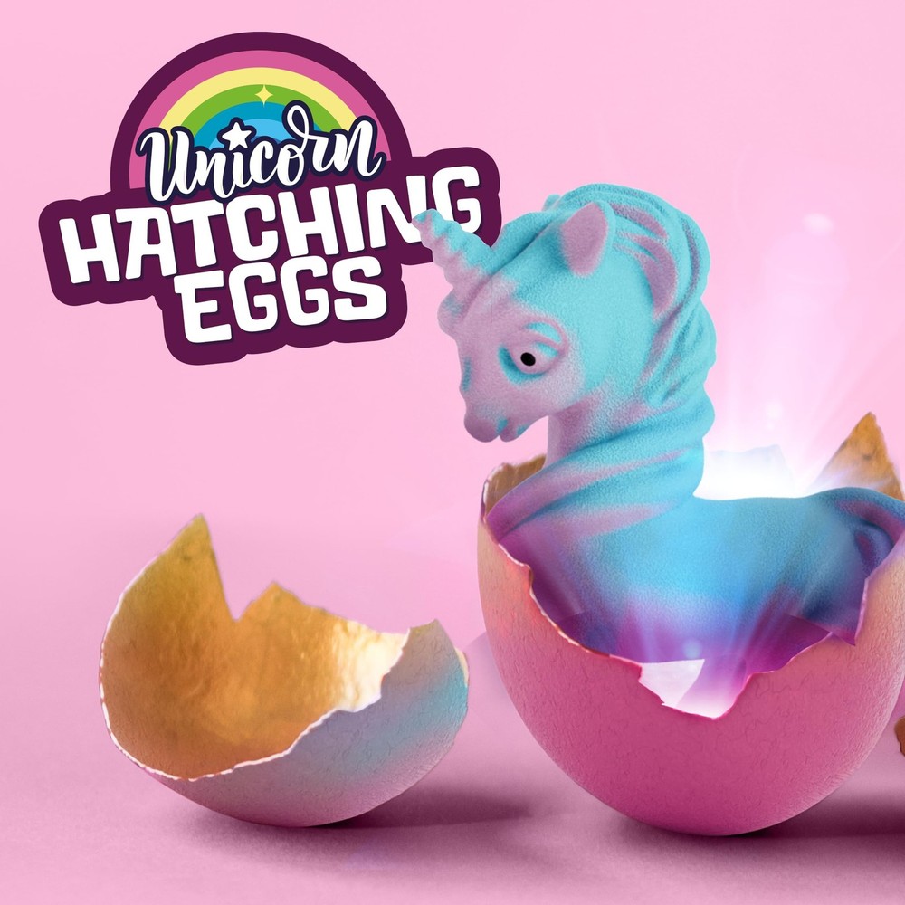 Dan&Darci Unicorn Hatching Surprise Eggs for Kids - Easter Medium,