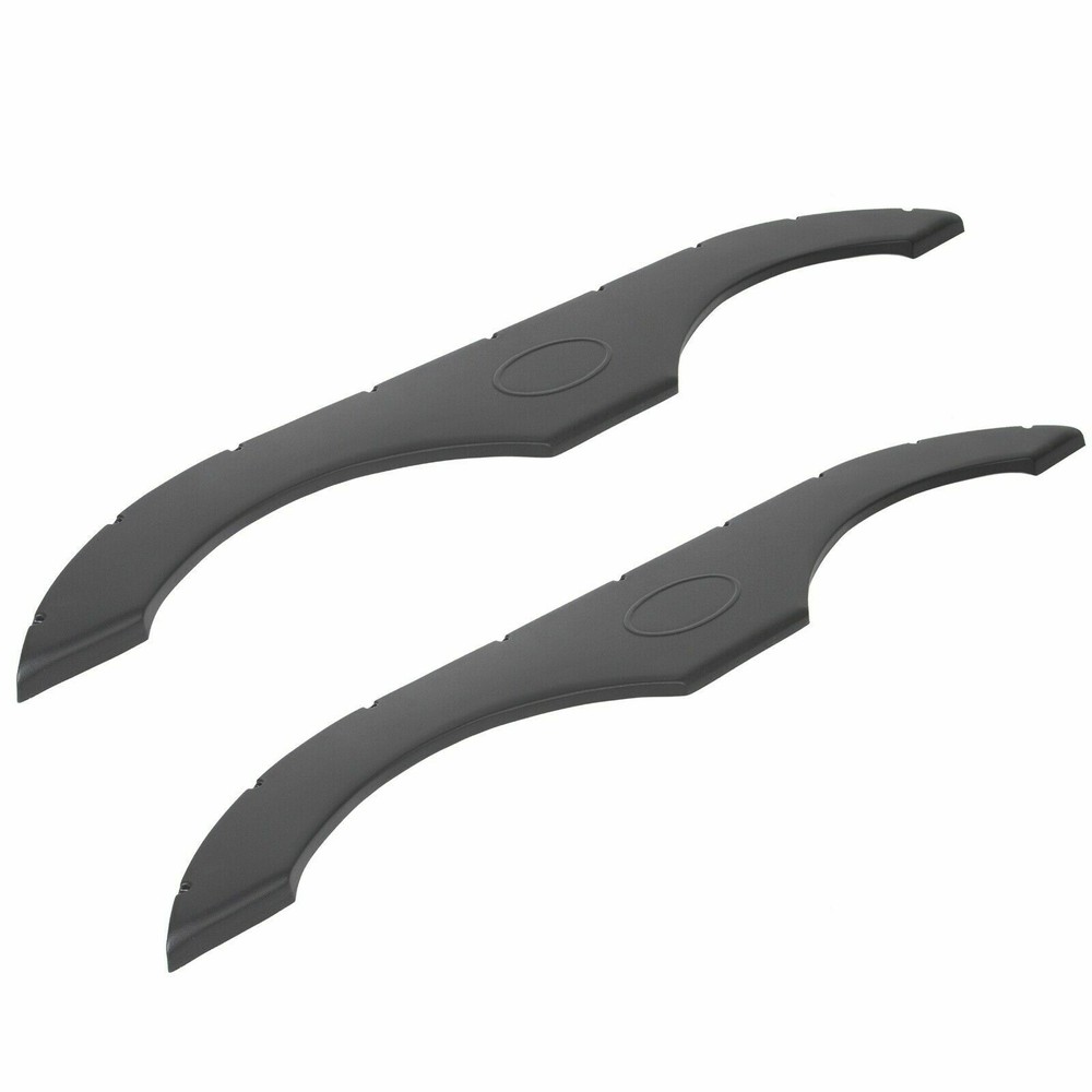 For RVs Campers And Trailers Pair of Tandem Trailer Fender Skirt In Black New
