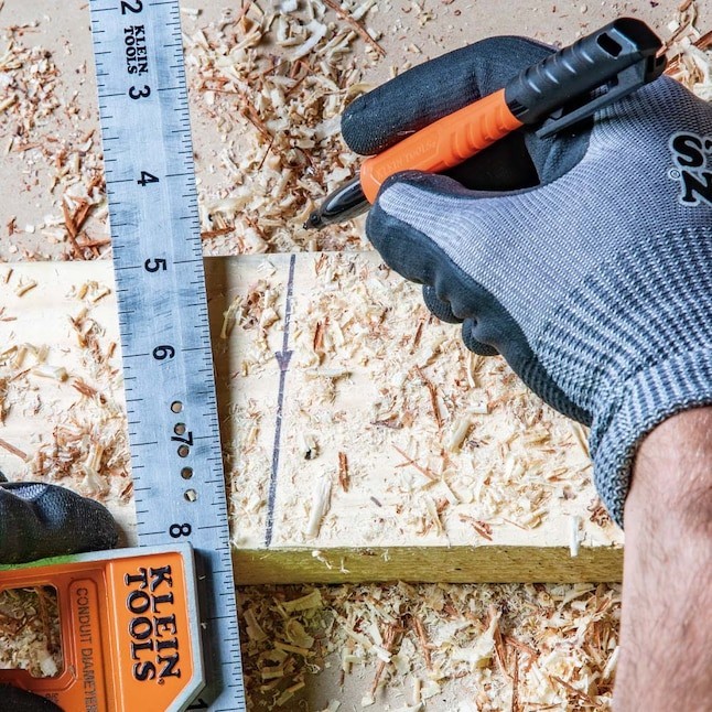 Klein Tools Skribes Fine Tip Permanent Markers, Black, 4-Pack