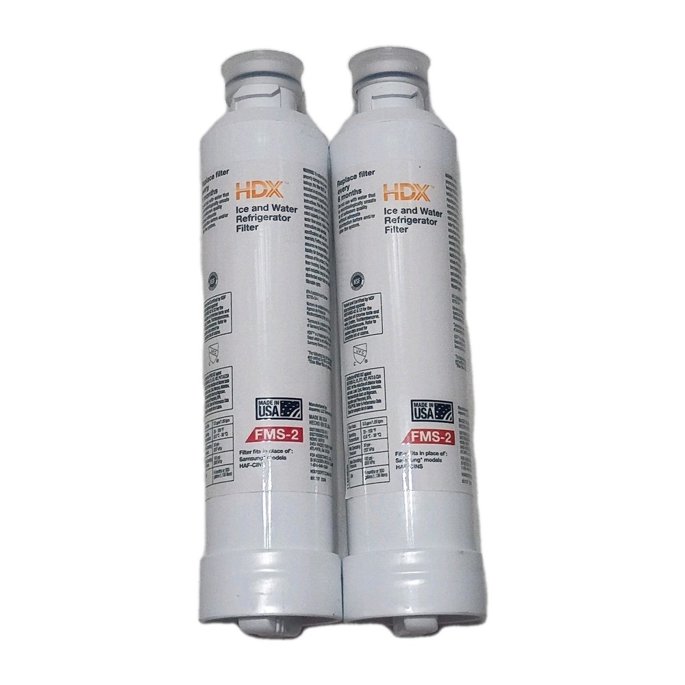 HDX FMS-2 Replacement Water Filter / Purifier for Samsung Refrigerators (2 Pack)