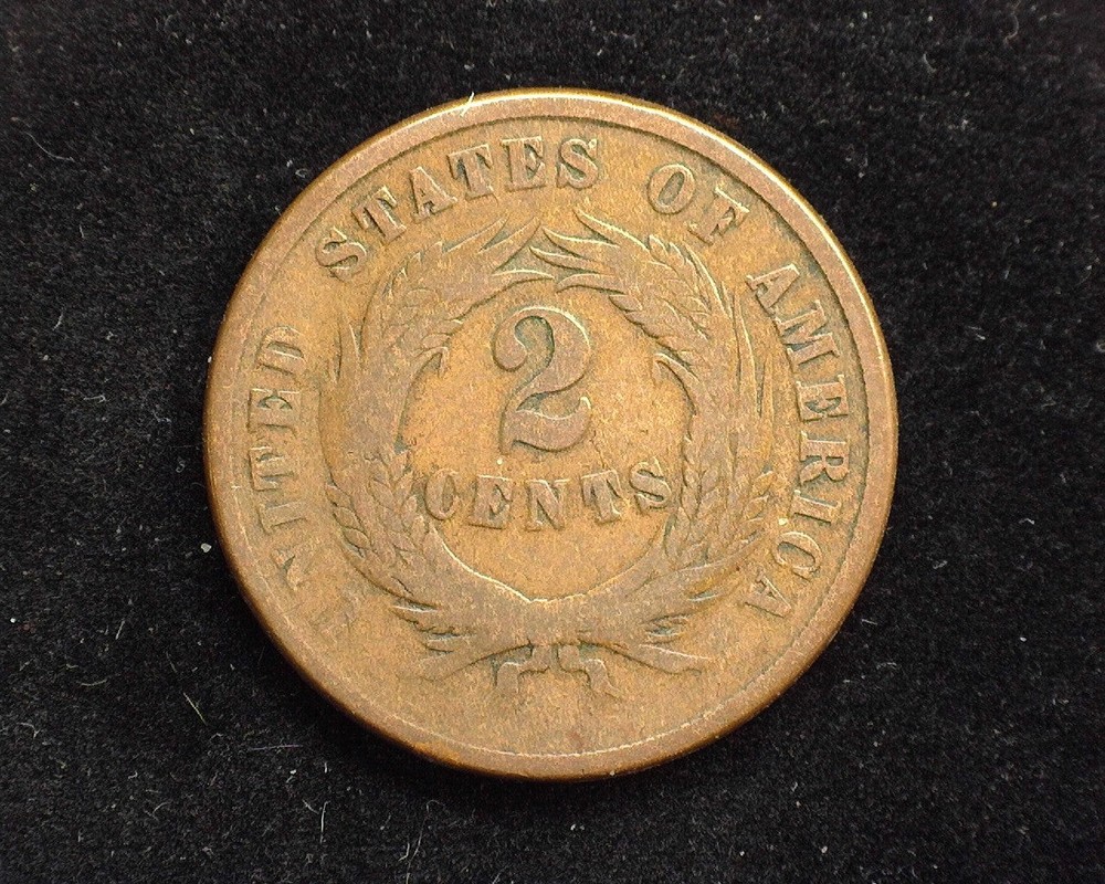 HS&C: 1865 Two Cent Piece G - US Coin