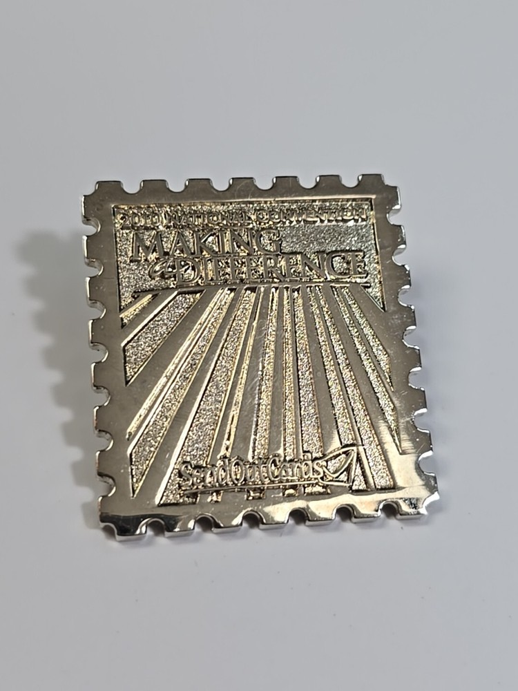 Send Our Cards Making A Difference Lapel Pin Silver Color Metal