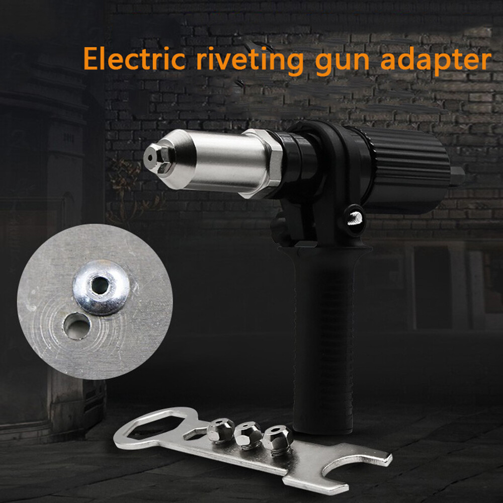 Pop Rivet Gun Tool Professional Cordless Riveter Adapter Kit Riveter Nut Tool☽ ๑