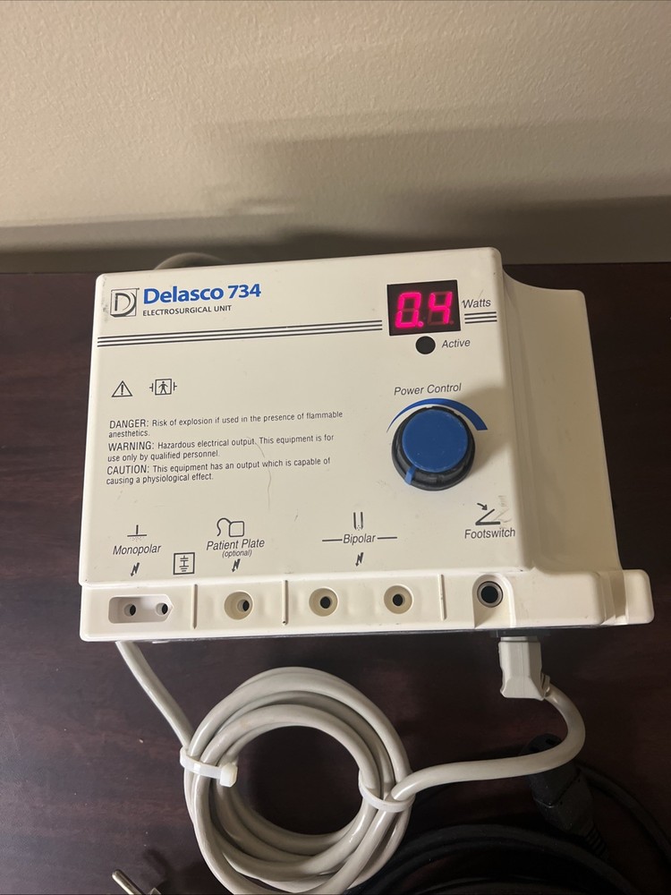 Delasco 734 Electrosurgical Unit 30 day returns