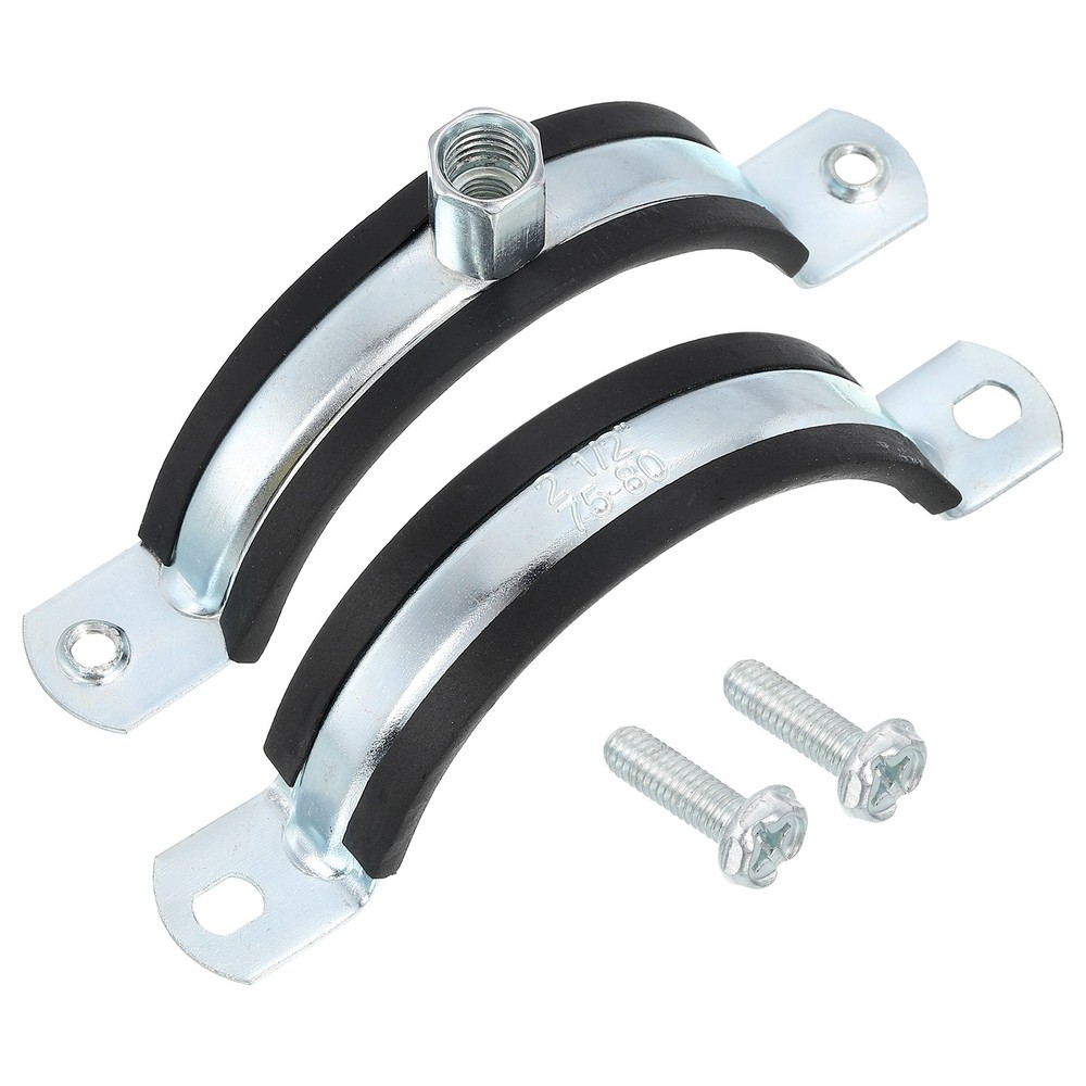 4 Pcs Adjustable Pipe Bracket Clamp, 3"(76mm) Wall Ceiling Mount Support