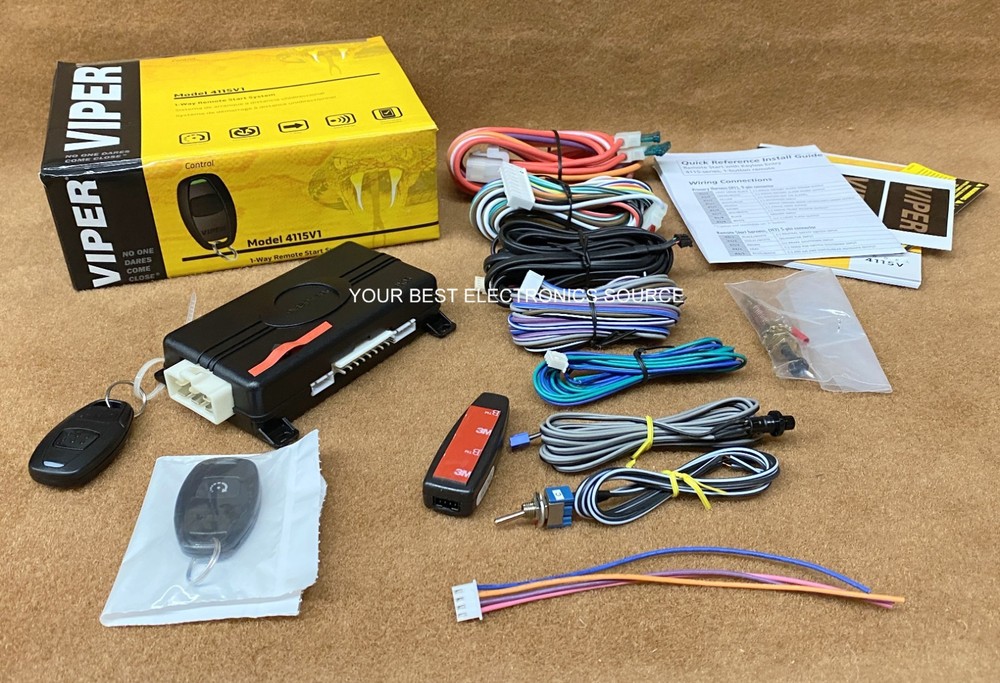 NEW Viper 4115V1, 1-Way Remote Start System w/ Two 1-Button Remotes