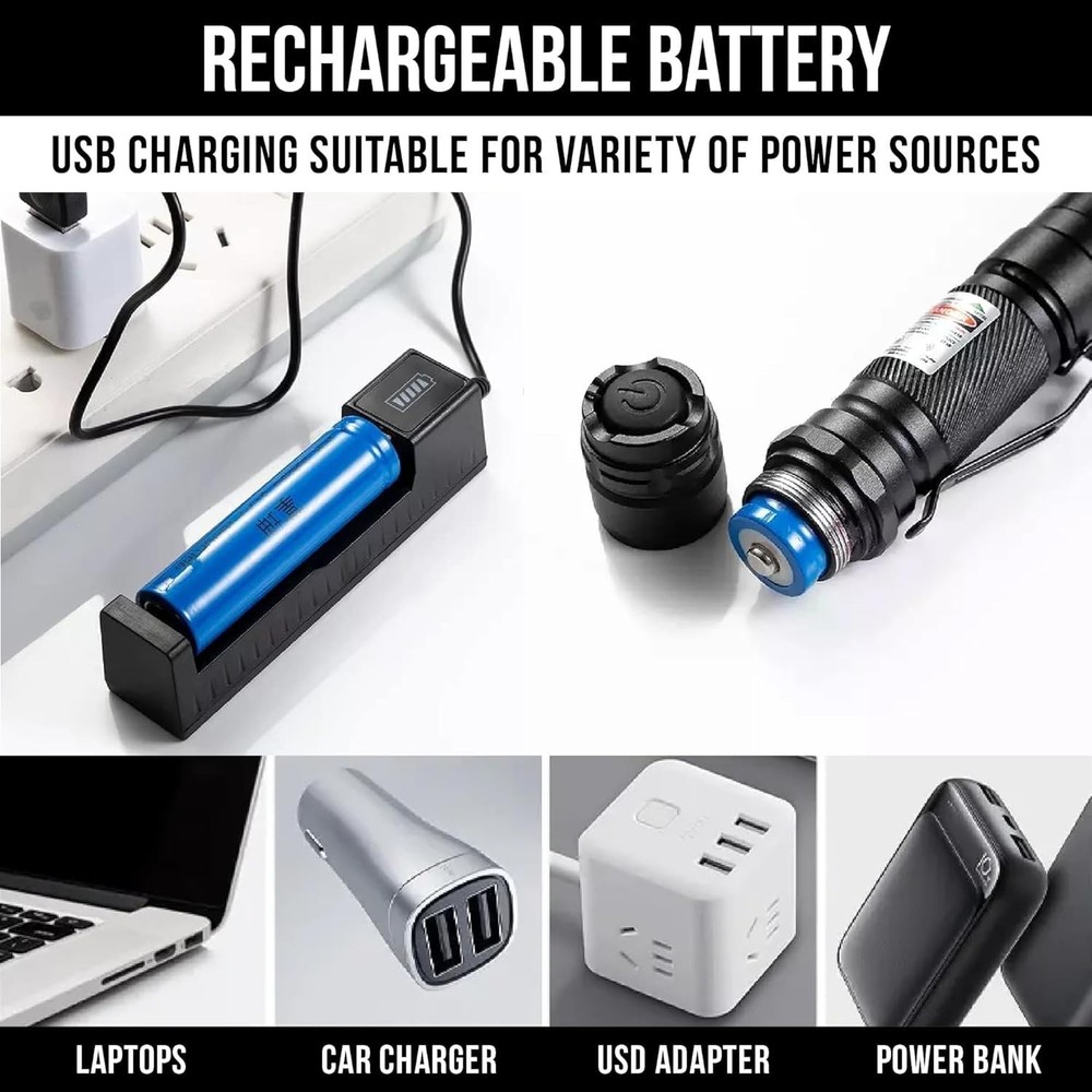 High Power Green Laser Pointer | Tactical Long Range Green Laser Pointer | Si...