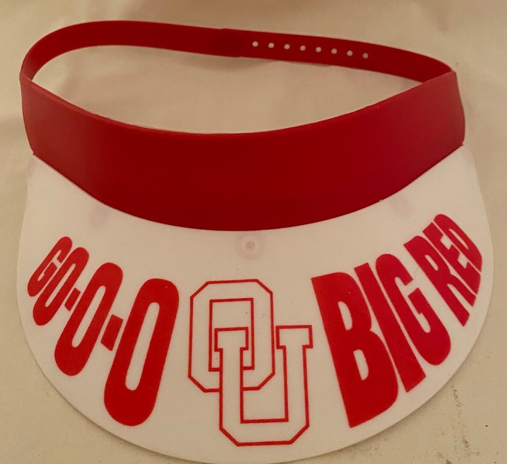 VISOR:  OU "GO BIG RED"  DURABLE AND ADJUSTABLE  NEW!