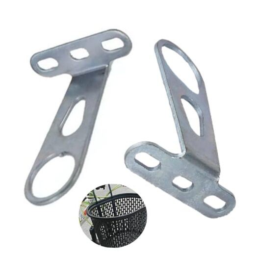 Bicycle Basket Support Bracket for Bicycle, 2 Pcs Frame Bicycle Basket Front