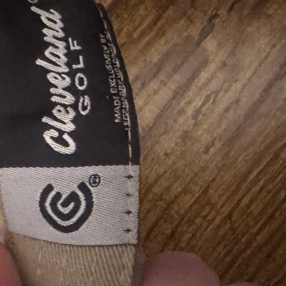 Cleveland Golf Tan Logo Visor Adjustable Strapback Embroidered