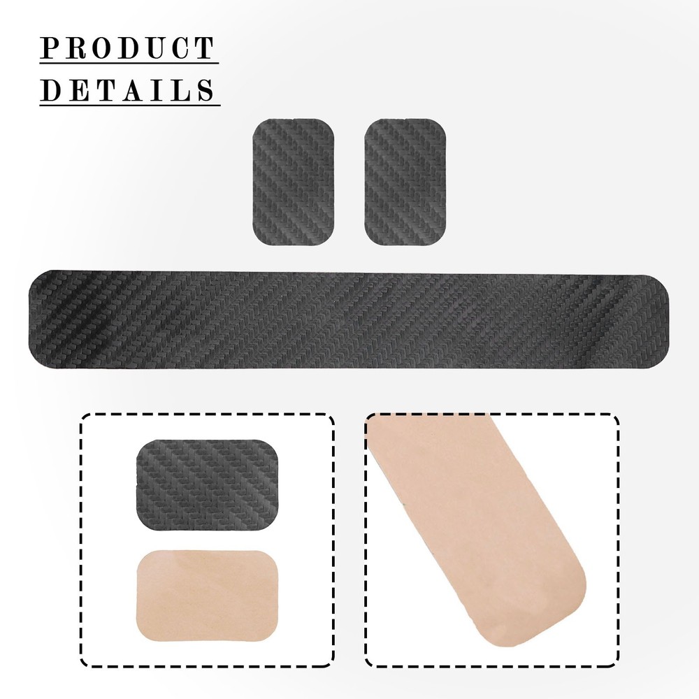 Rust Resistant Bicycle For Chainstay Frame Protector Carbon Fiber Texture